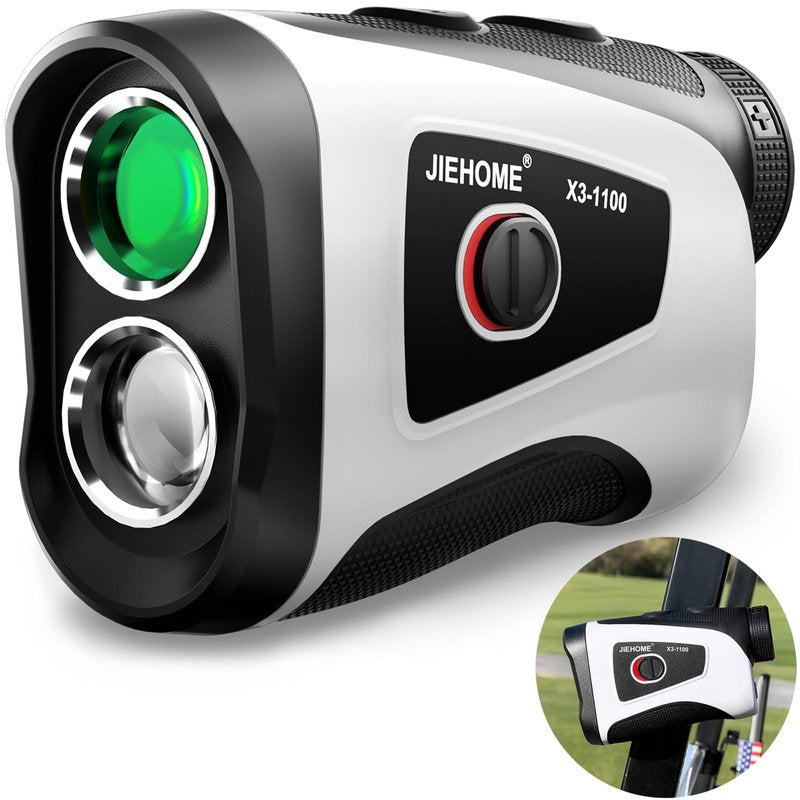 Golf Rangefinder with Slope Magnetic, 660/1100YDS, 7X Magnification, 5 Modes, Flag Pole Locking, Vibration, Range Finder Golf Tournament Legal, Rechargeable Golf Accessories Gift for Men, Pure White