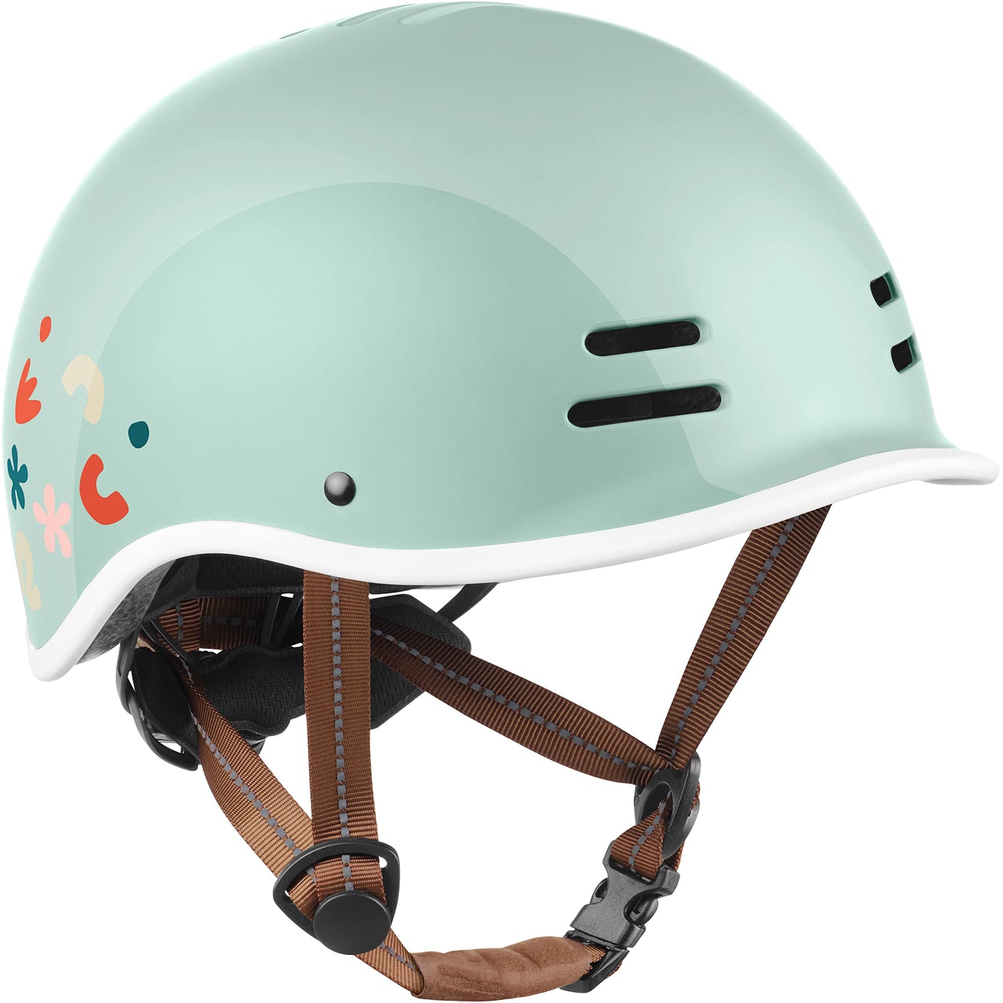 Retrospec Remi Kids Bike Helmet with Built-in Sun Visor - Adjustable Youth & Toddler Safety Gear for Cycling, Skating & Scooters - 11 Air Vents, Washable Padding & Reflective Straps