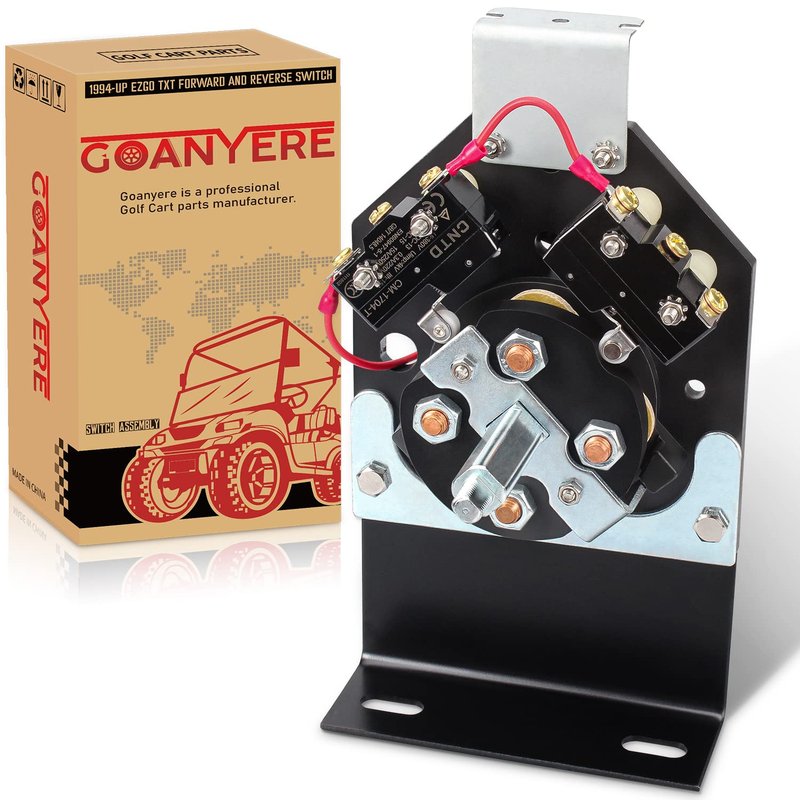 Goanyere EZGO TXT Forward and Reverse Switch Assembly, Golf Cart Forward and Reverse Switch for 1994-UP Electric EZGO TXT, OEM# 70578-G01