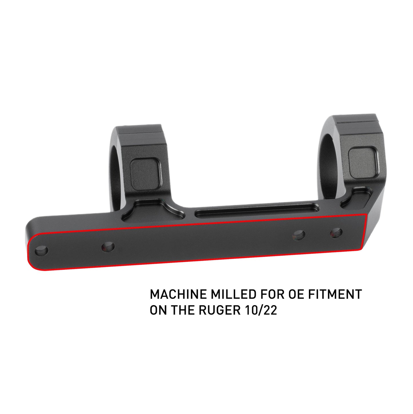 Monstrum Dual Ring Scope Mount | Compatible with Ruger 10/22 | 1 Inch Diameter | Offset Rings