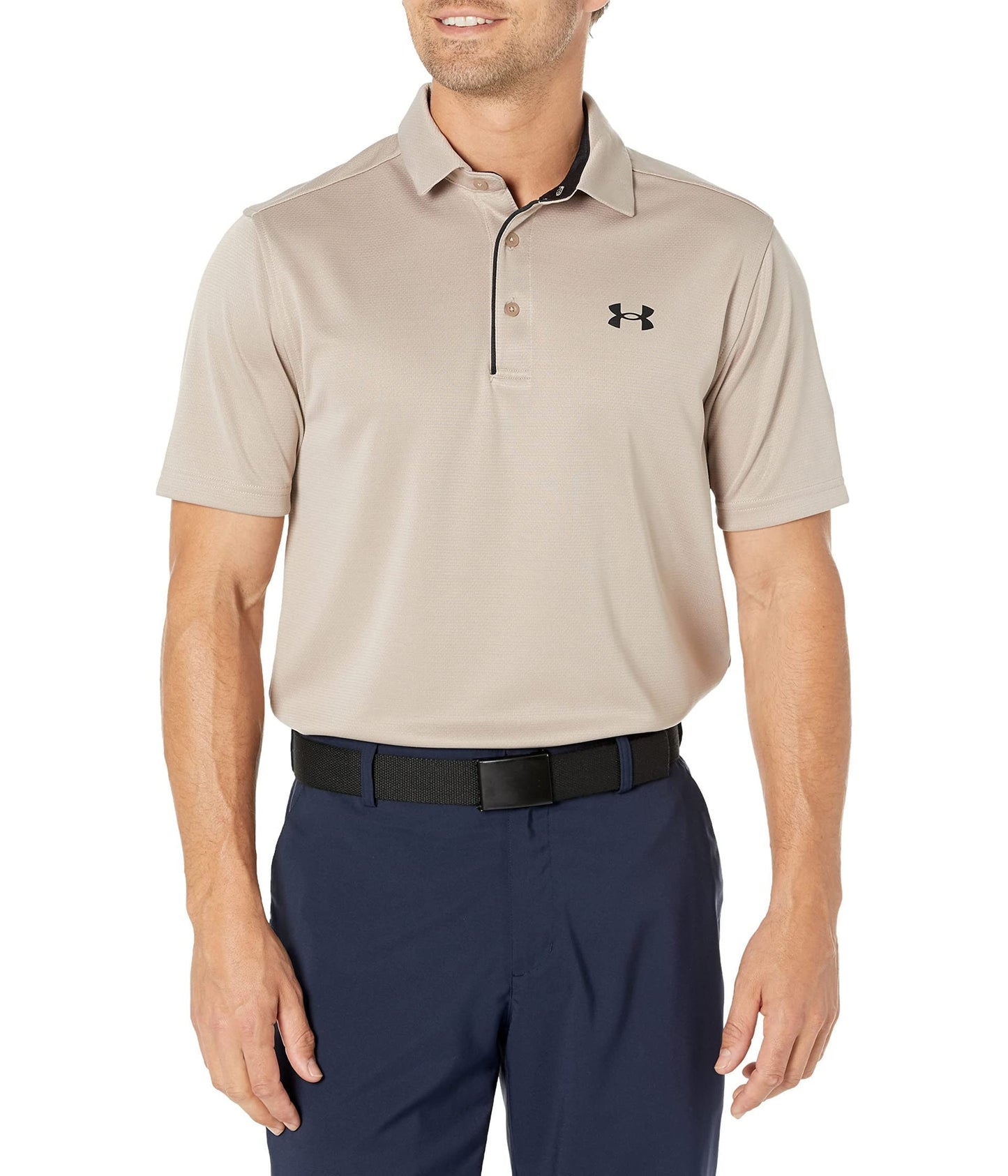Under Armour Men's Tech Golf Polo, (236) Sahara / / Black, 4X-Large