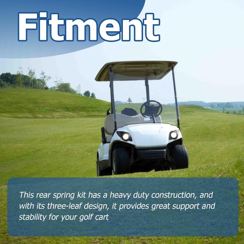 WFLNHB Heavy Duty Front Leaf Spring Replacement for Club Car DS (1981-Up) Golf Carts