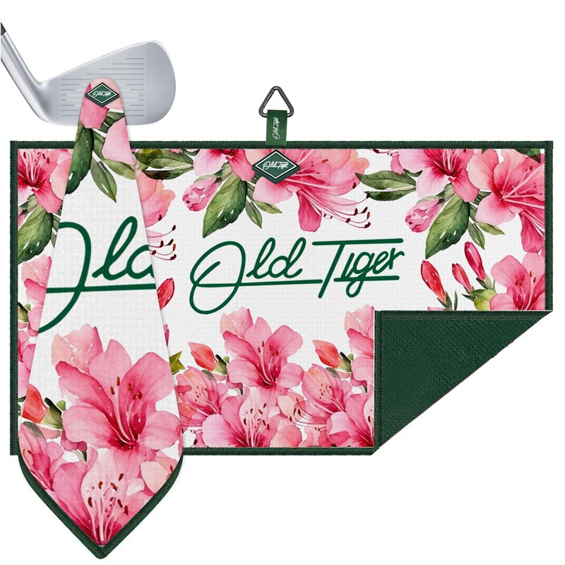 CROWNBLANKS Magnetic Golf Towels, 24''x16'' Fast Drying Microfiber Waffle Azalea Golf Towel for Carts or Golf Clubs, for Men Women
