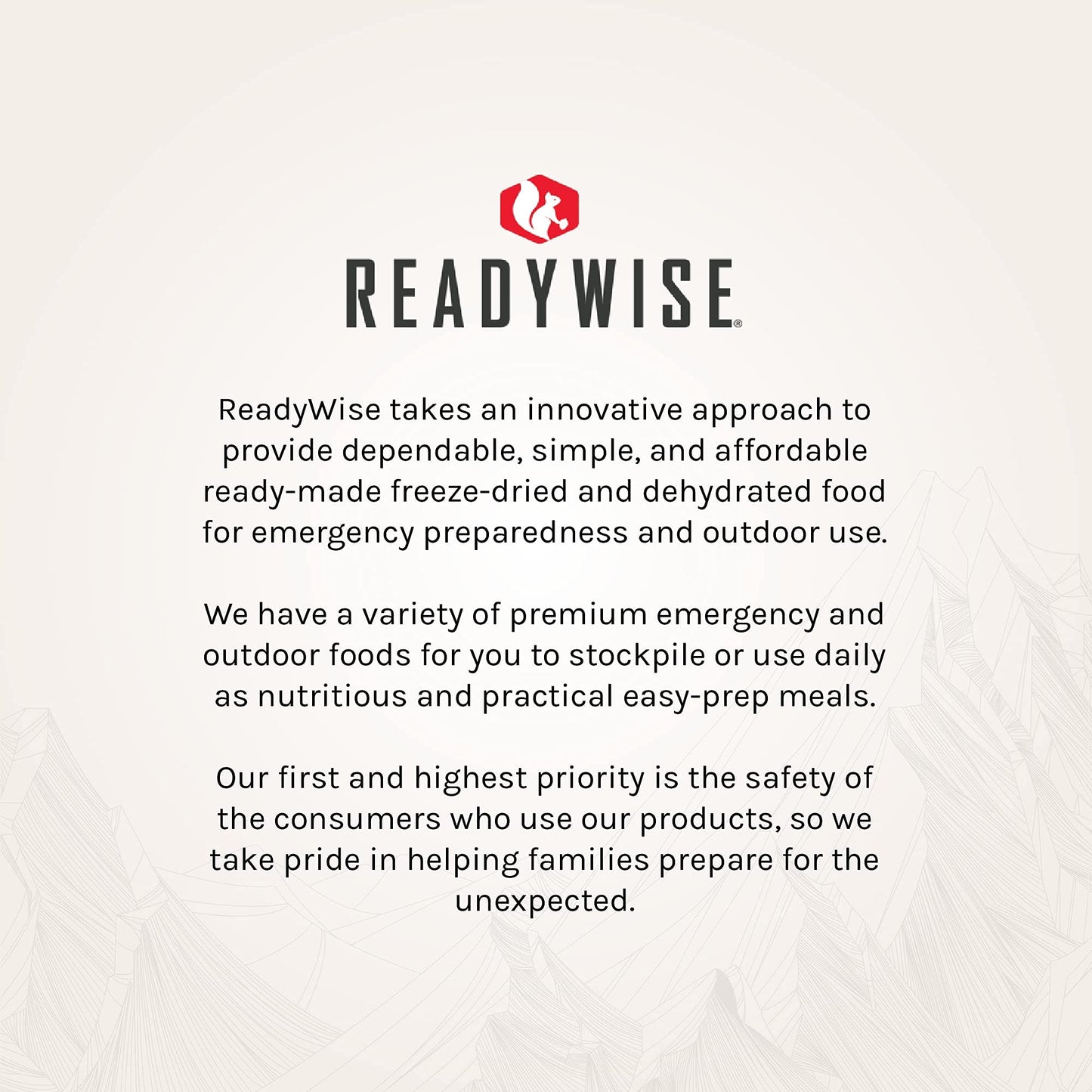 READYWISE - Favorite Kit, 9 Pack, Emergency Food Supply, MRE, Freeze Dried Food, Survival, Camping Essentials, Backpacking Meals, 15-Year Shelf Life