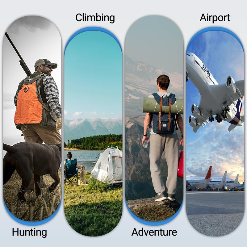 BAOFENG Radio AR-5RM Ham Radio Handheld UV5R Upgraded Walkie Talkies Long Rang Rechargeable 10W NOAA Emergency Receiver Two Way Radios with Acoustic Tube Earpiece for Survival Gear Hunting,2 Pack