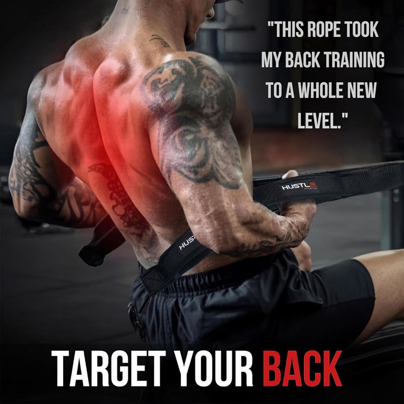 Tricep Rope Cable Attachments - Versatile Gym Equipment for Home Workouts | 4 Anti-Slip Handles