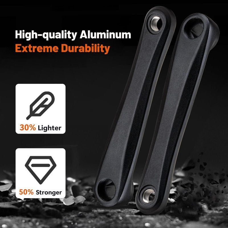 BAFANG E-Bike Crank Arm Aluminium Alloy 2 Pieces E-Bike Crank Arm Left Crank and Right Crank for Electric Bicycle BBS Middle Drive Motor