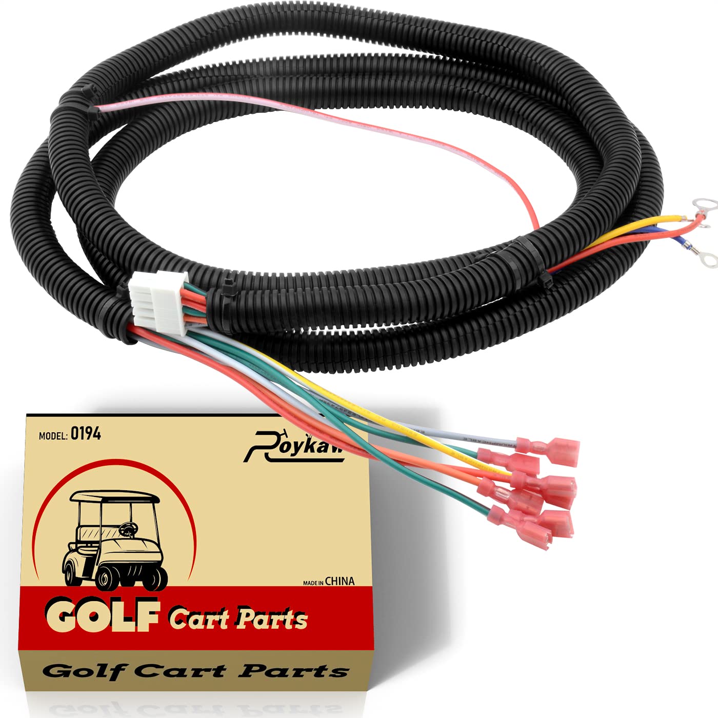 Roykaw EZGO PDS Wire Control Harness for 36/48 Volt Golf Cart Replaces #74324-G01,74324-G02,44324G02