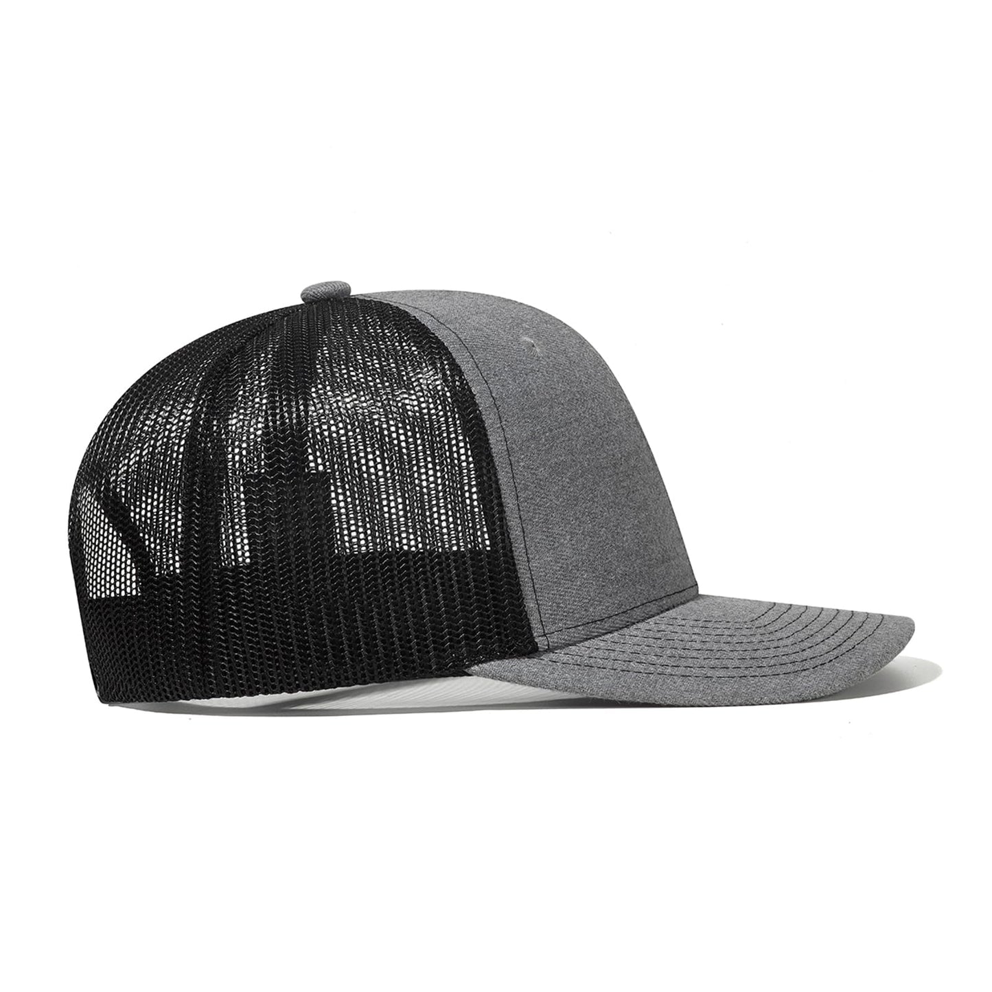 Bukesiyi Christian 3 Nails Cross Trucker Hats for Men Women,Faith Three Nail Cross Gift Baseball Cap with Embroidered Adjustable Snapback for Dad Mom,Mesh Grey Black