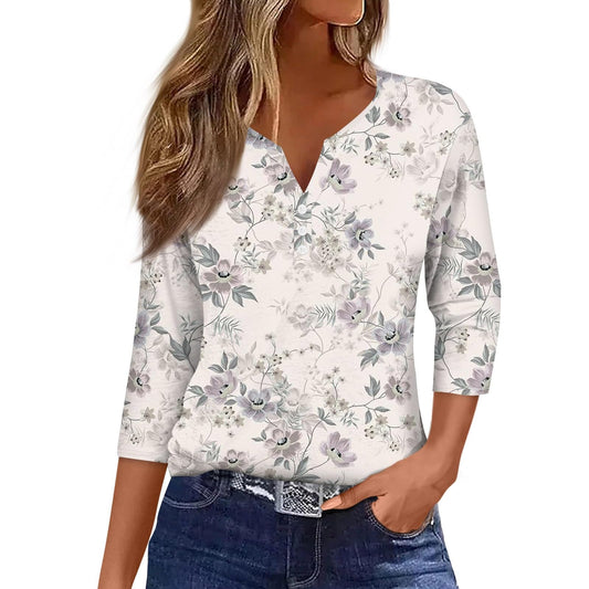 Tunics for Women 2024, Plus Size 3/4 Sleeve Tops for Women, Womens 3/4 Sleeve Tops Casual, Womens Elbow Length Sleeve Tops, Women'S Casual Tops