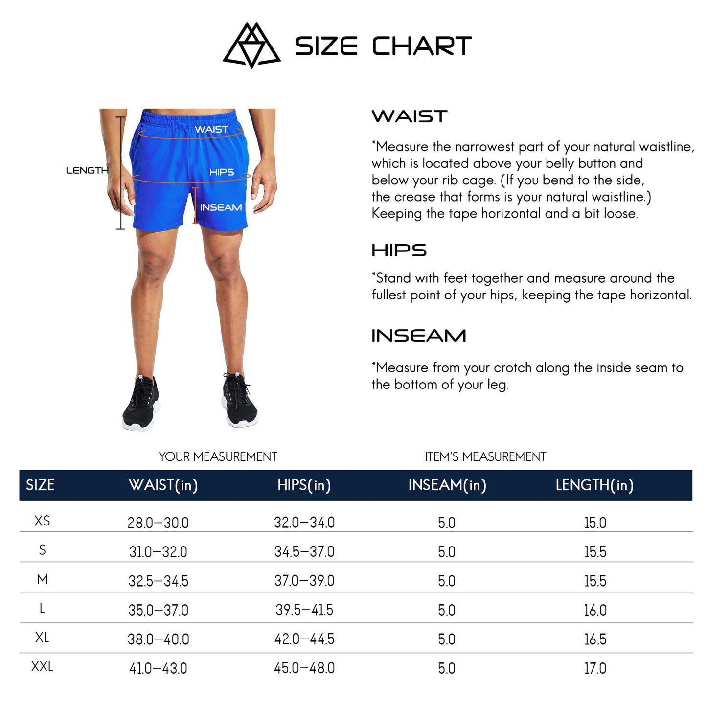 Haimont Men's Quick Dry Running Shorts with Pocket Elastic Waist Athletic Workout Exercise Fitness Shorts, 5 Inch Royal Blue, S