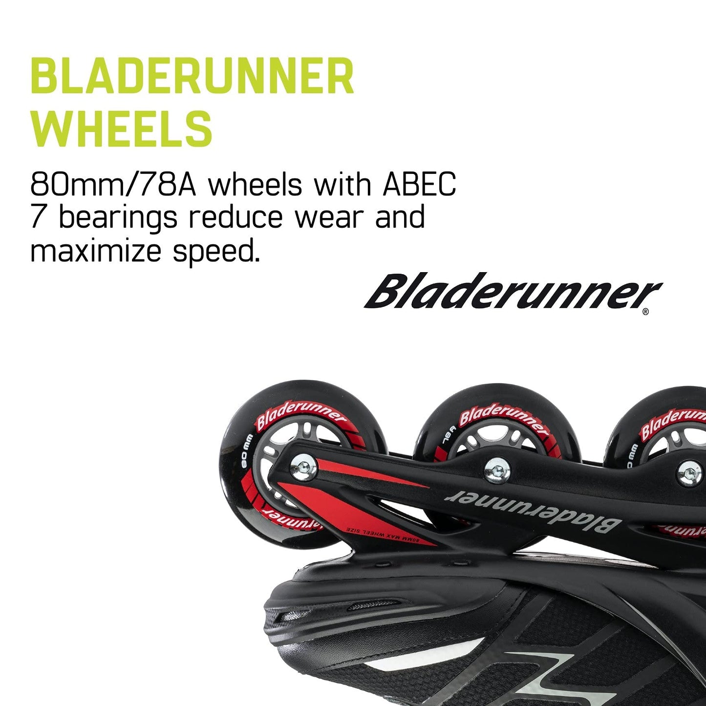 Bladerunner by Rollerblade Advantage Pro XT Men's Adult Fitness Inline Skate, Black and Red, Inline Skates ,12
