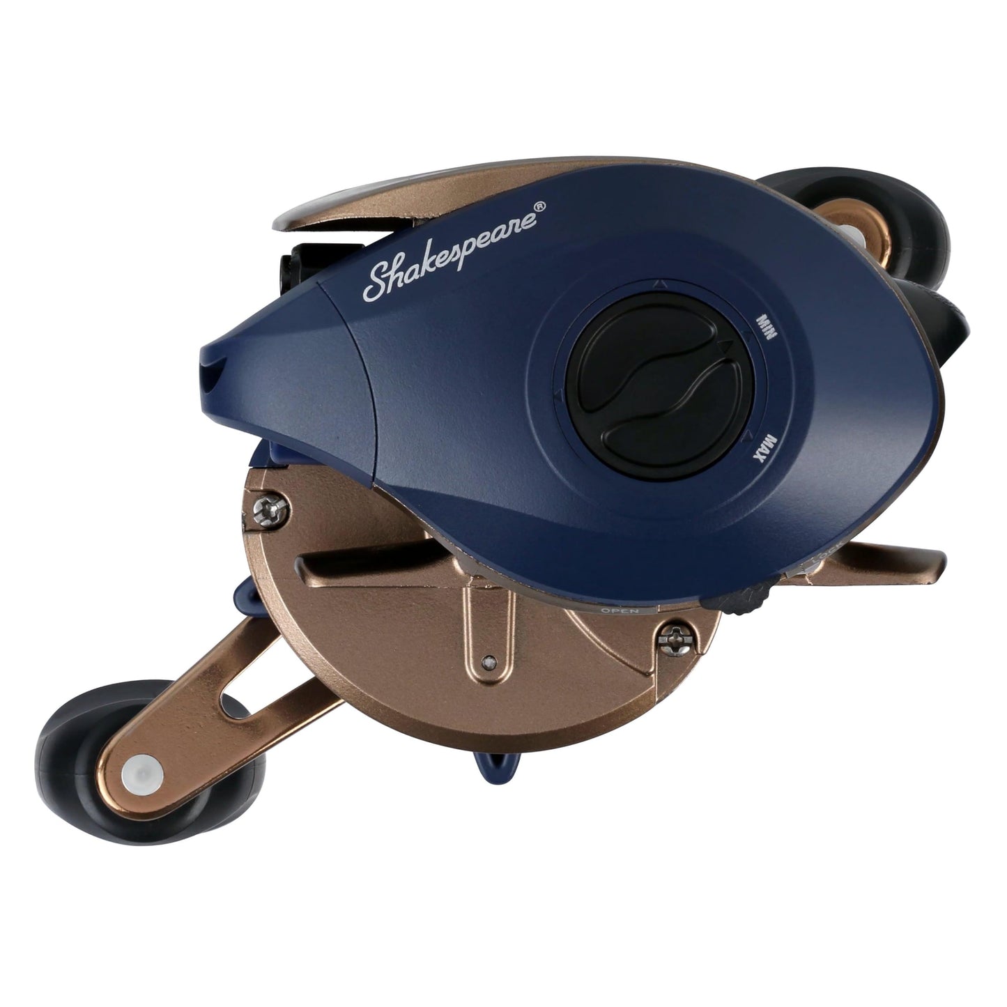 Shakespeare Summit Baitcaster Fishing Reel, Size LP, Aluminum Spool & Handle, Molded Soft Touch Grips, Adjustable Magnetic Braking System