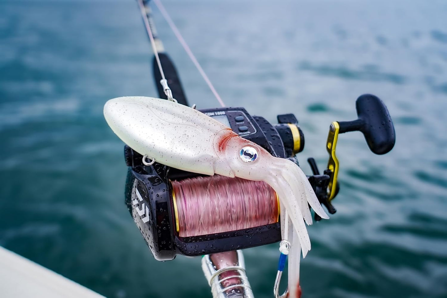 Original Squidtrex Vibrating Fishing Lure - Patented TPE Soft Plastic Bait for Saltwater | Strong BKK Assist Hooks