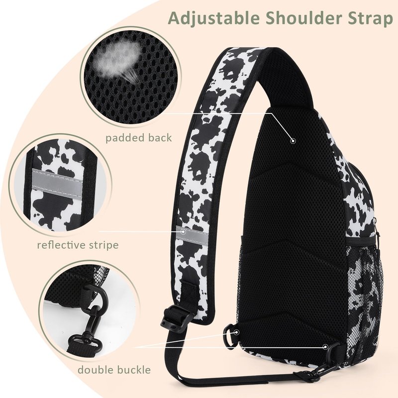 Tuwubi Crossbody Bags for Women Trendy,Sling Bag for Men with Adjustable Shoulder,Travel Essentials Backpack Suitable for Sports Running Traveling Hiking(Beige,Medium)