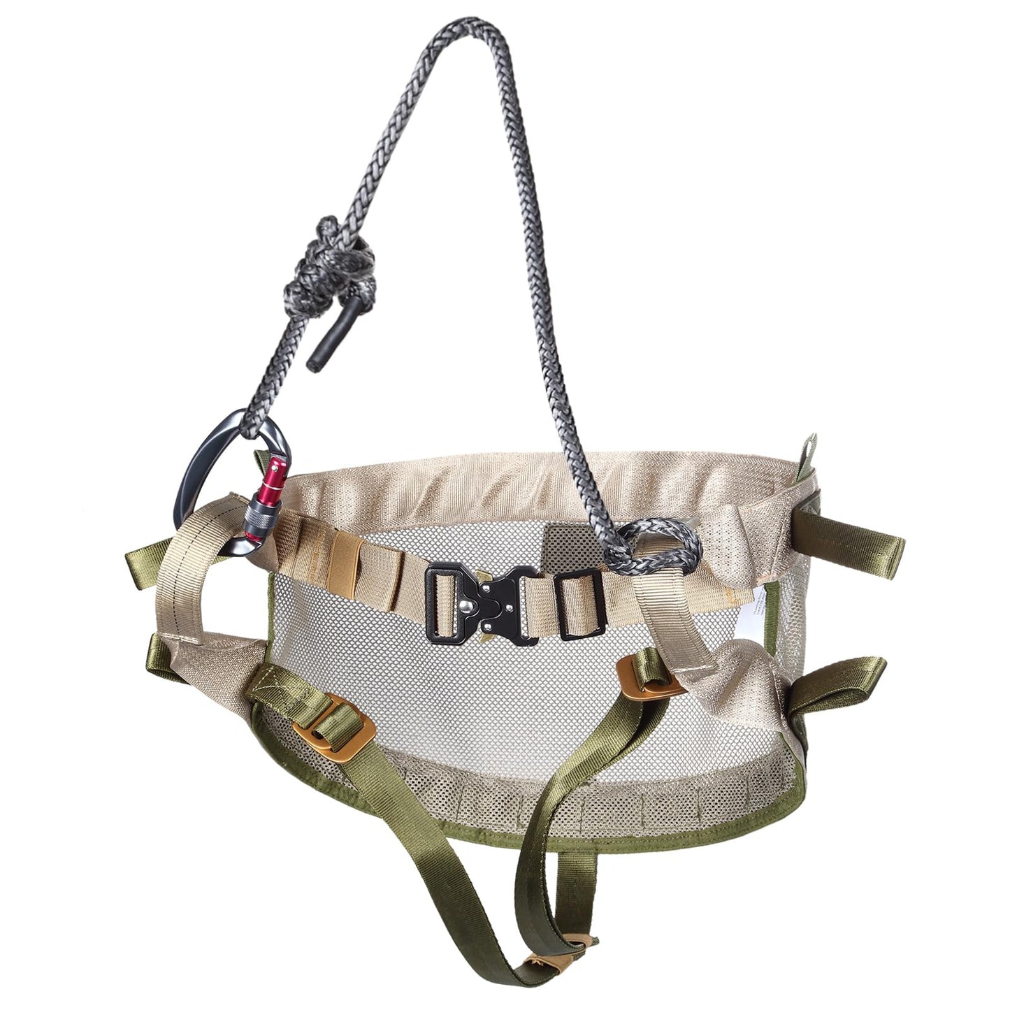 QOGIR Hunting Saddle, The Original Tree Saddle, Lightweight Hunting Tree Saddle, Includes Adjustable Bridge, Tree Saddle Hunting System Kit, Tree Stand Accessories, Saddle Hunting Accessories