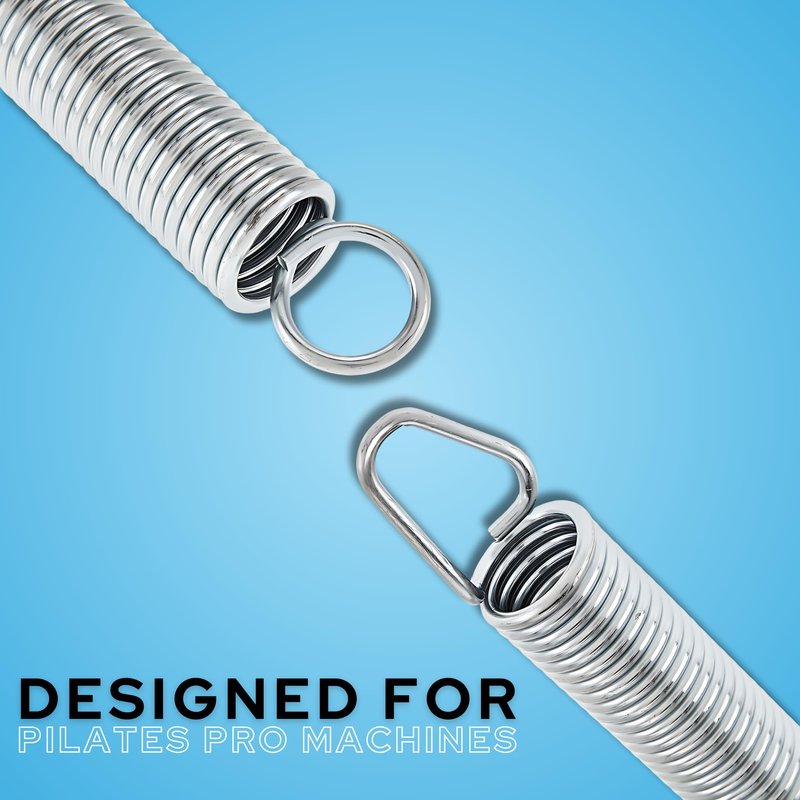 Pilates Pro Chair Replacement Springs – Adjustable Resistance for Core Strength, Flexibility & Toning Workouts – 2-Pack