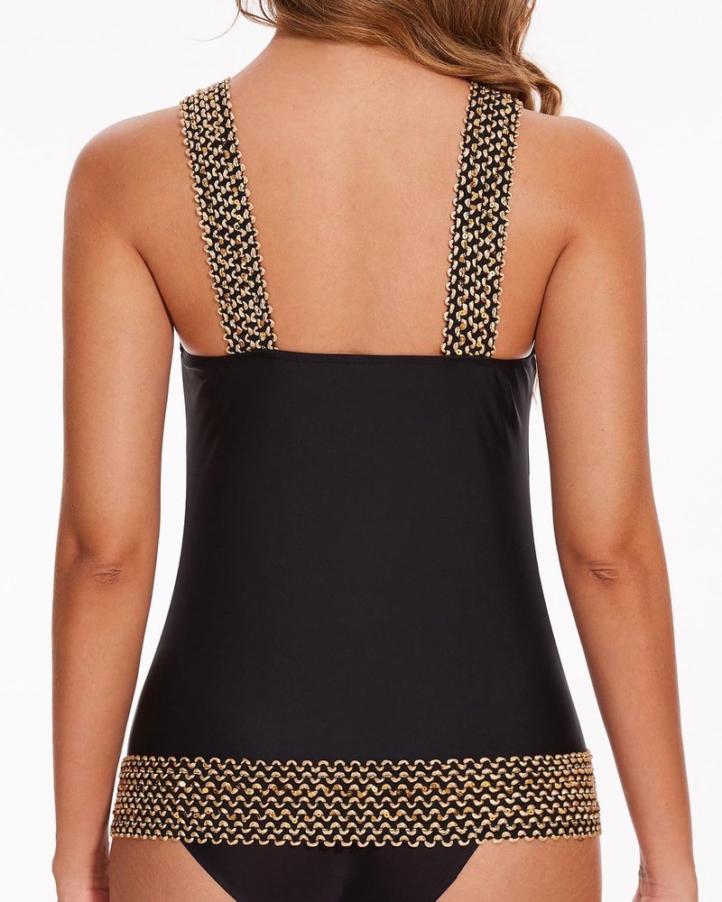 Aqua Eve Tankini Top for Women - Tummy Control Swimwear | Plus Size Available