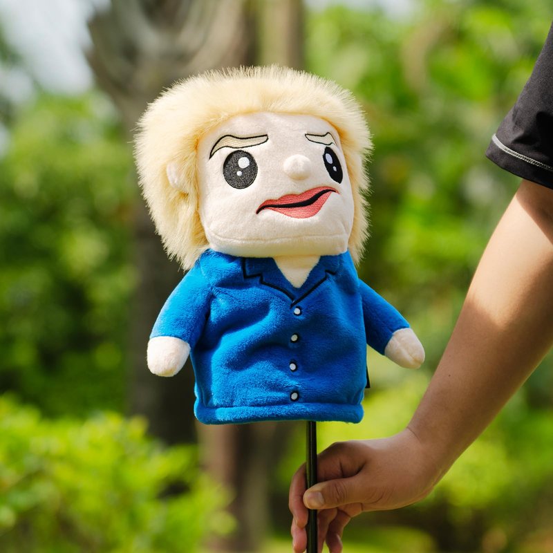 Craftsman Golf Funny Plush Driver Cover Headcover Protector Gifts for Men Bearded Caddy