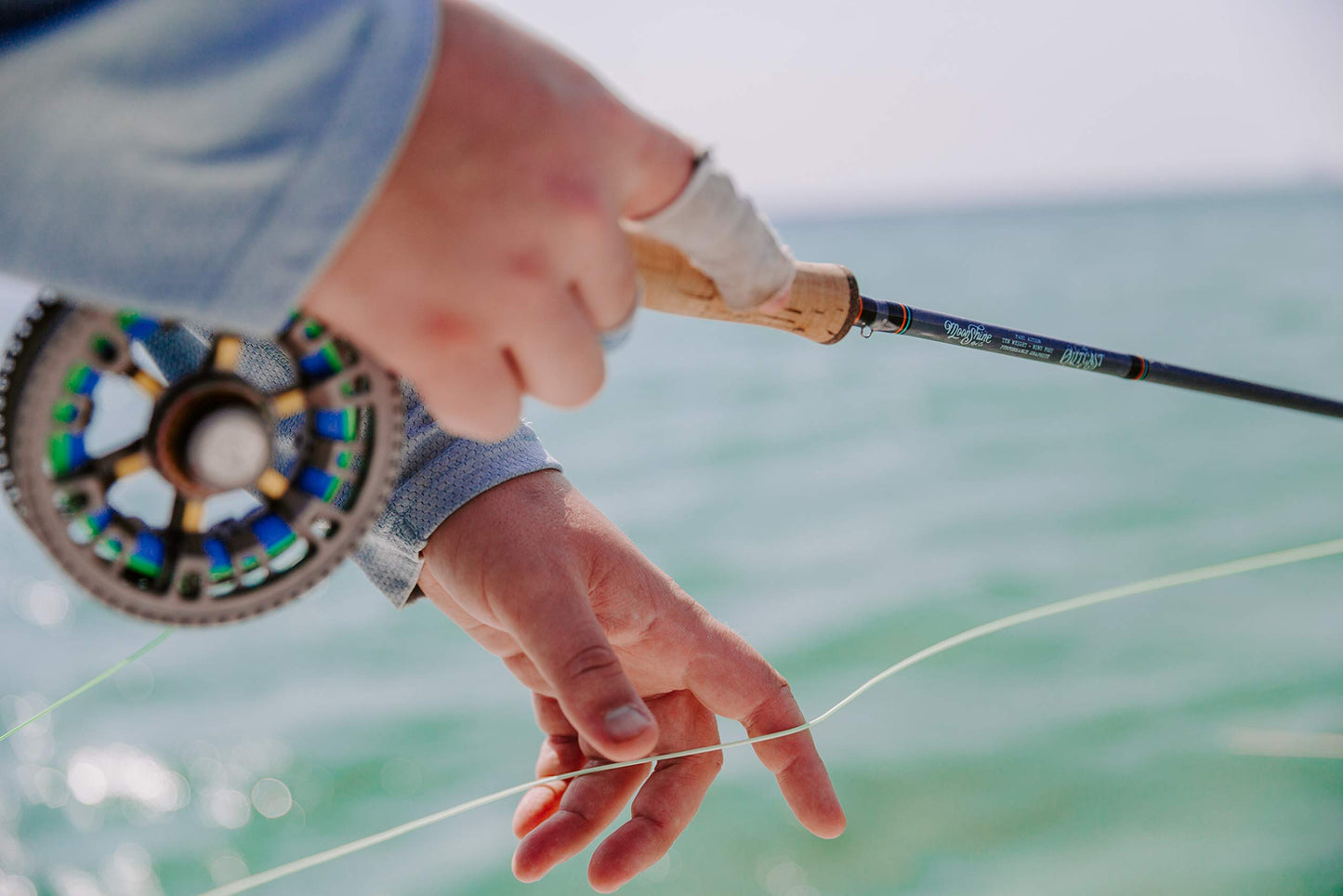 Moonshine Rod Company Fly Fishing Rod with Carrying Case and Extra Rod Tip