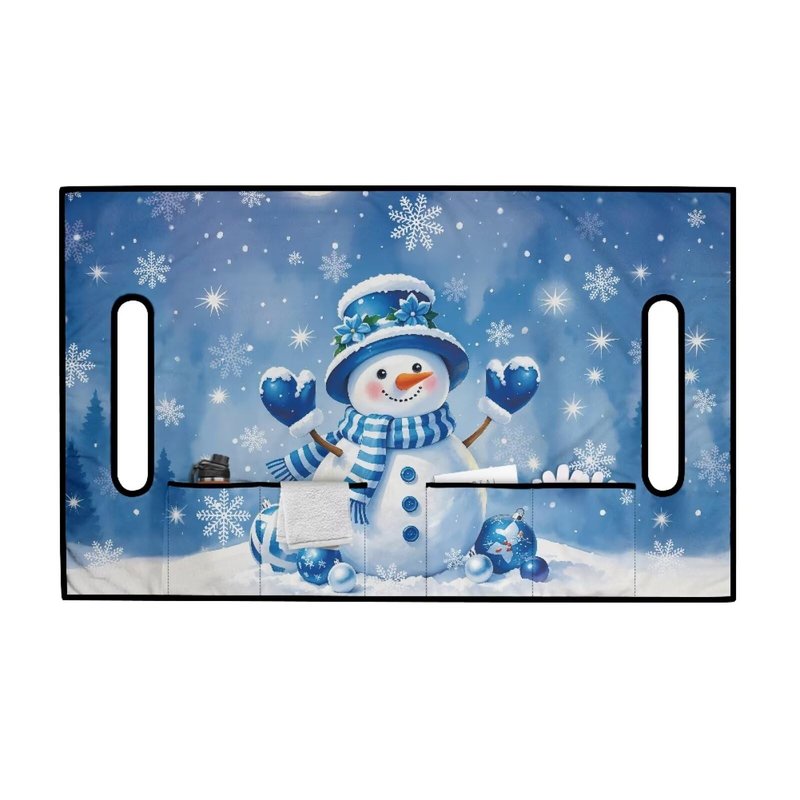 Bulopur Golf Cart Towel Seat Covers Terry Cloth Cute Christams Snowman Washable Easy Install Golf Cart Seat Covers Kit for EZGO TXT RXV/Club Car DS Precedent