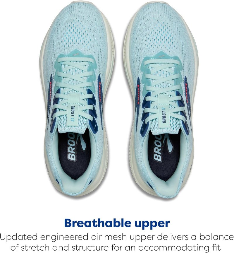 Brooks Women's Ghost 17 Running Shoes - Lightweight & Breathable Comfort | Various Sizes Available