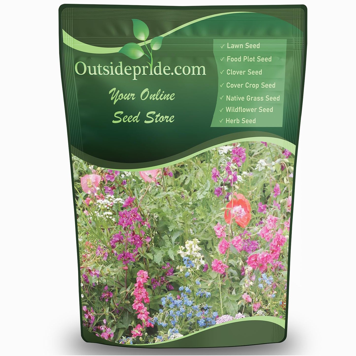 Outsidepride Partial Shade Wild Flower Seed Mix for All States - 1 lb. Premium Blend of Annual & Perennial Wildflowers, Perfect for Partial Shade Areas, & Outdoor Planting for Gardens & Lawns