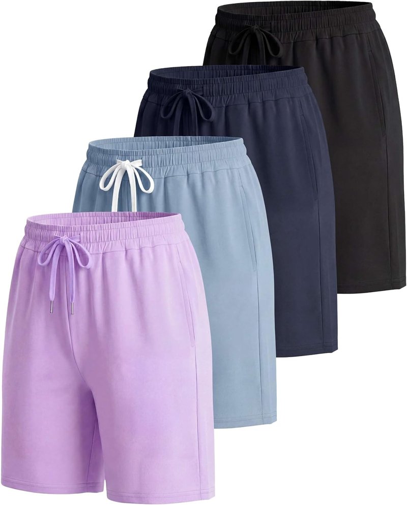 Women's 7" Bermuda Yoga Shorts - Super-Soft, Loose Fit with Pockets | Plus Size Available