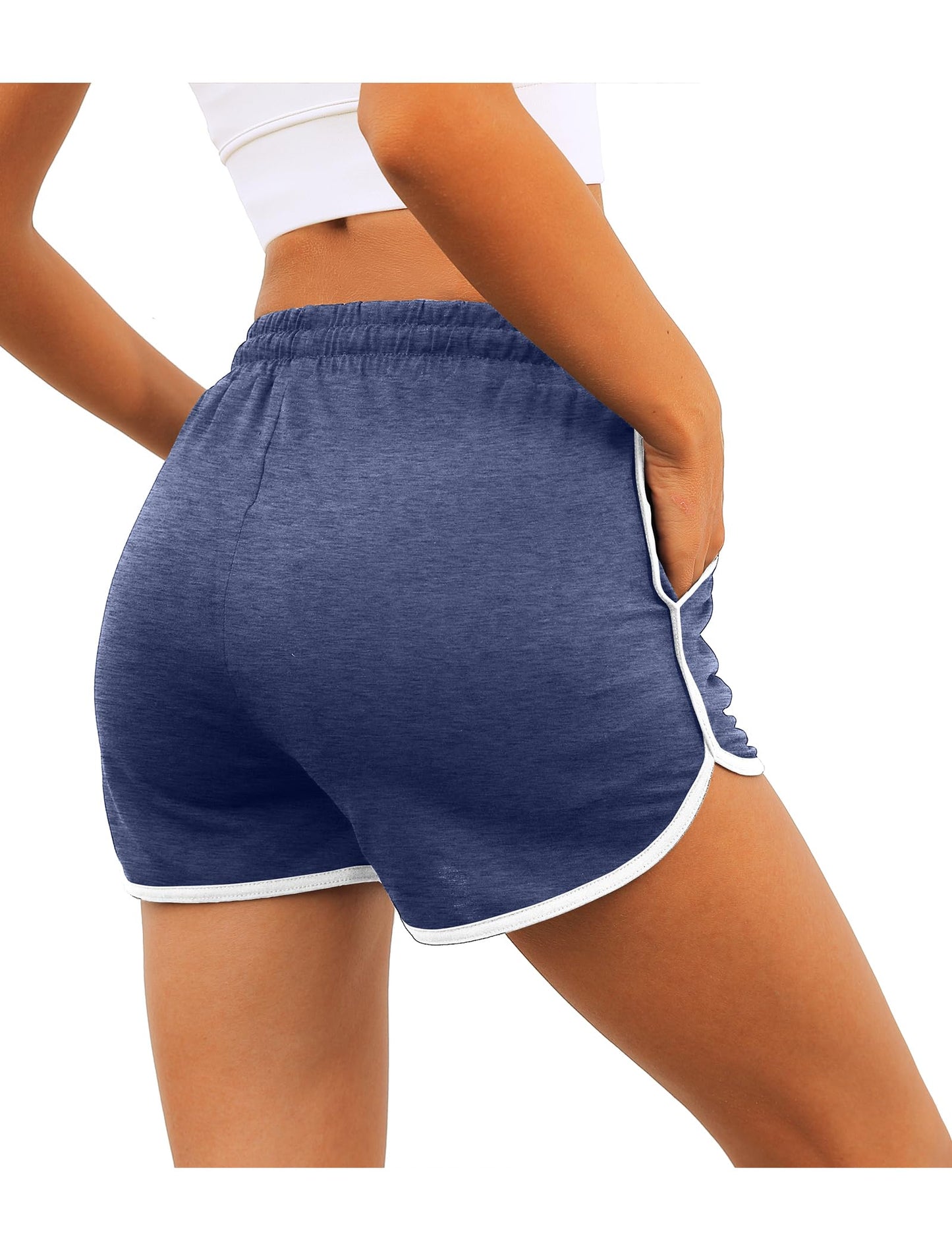 Aloodor Athletic Shorts for Women Summer Outfits Soft Comfy Biker Gym Shorts Early Spring Fashion