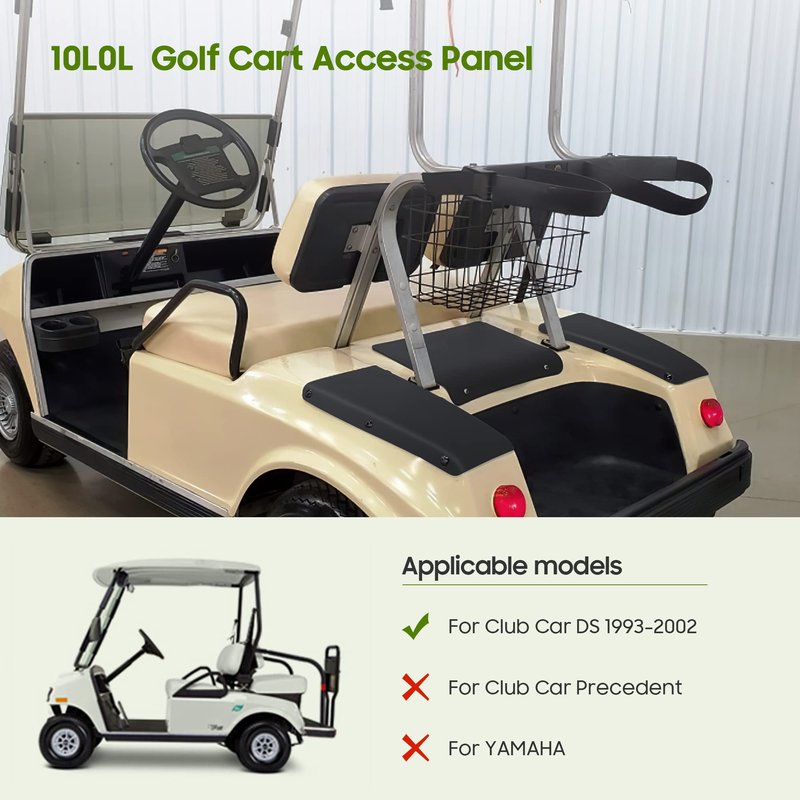 10L0L Golf Cart Access Panel Cover Replacement, Compatible with Club Car DS 1993-2002 Gas & Electric Models, Replaces OEM#1013032 1015829-02, Durable & Easy to Install