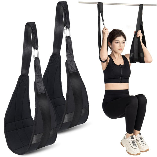 Hanging Ab Straps for Pull Up Bar, Fitness Abdominal Slings Straps for Core Strength Training, Pull Up Straps for Abdominal Leg Raise Exercise Fitness Workout Strength Training