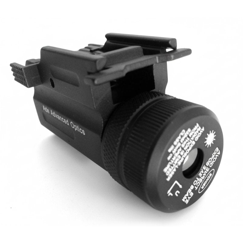 ADE Advanced Optics – Ultra Compact Green Laser + Light for Pistol Rails – Bright Class IIIA Beam, Easy Quick-Release Mount, CR2 Powered, Adjustable Windage & Elevation for Precise Alignment