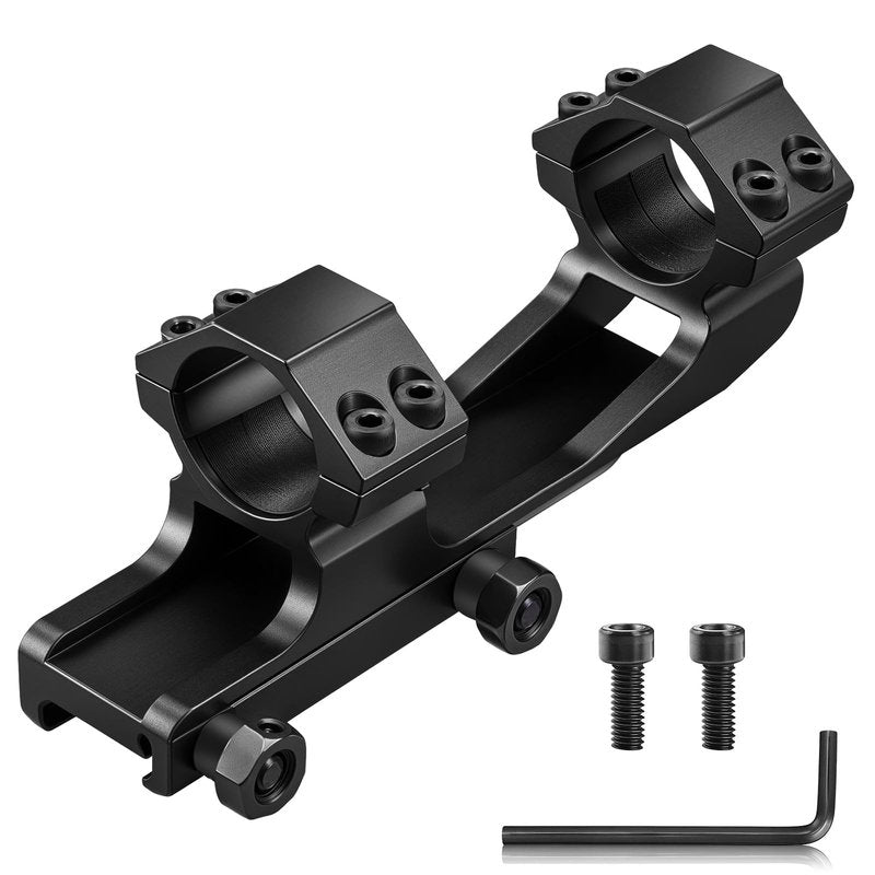 KKIKK 1 inch Scope Mount, 7075 Aviation Aluminum Sporting Optics, Cantilever Scope Mounts for Picatinny Rail