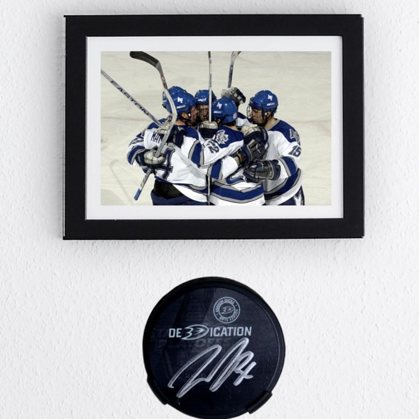 Hockey Puck Display Case Wall Mount - Perfect for Player Gifts | Ice Hockey Wall Decor | Showcase Your Game-Winning Trophy