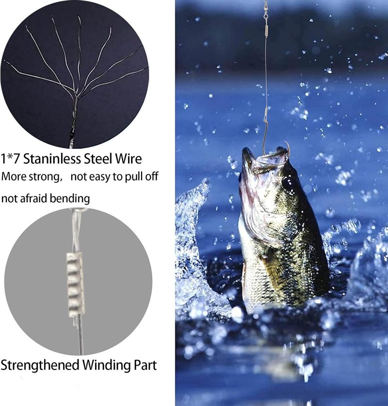 Saltwater Steel Circle Hook Rigs - Octopus Offset Fishing Hooks for Catfish & Bass