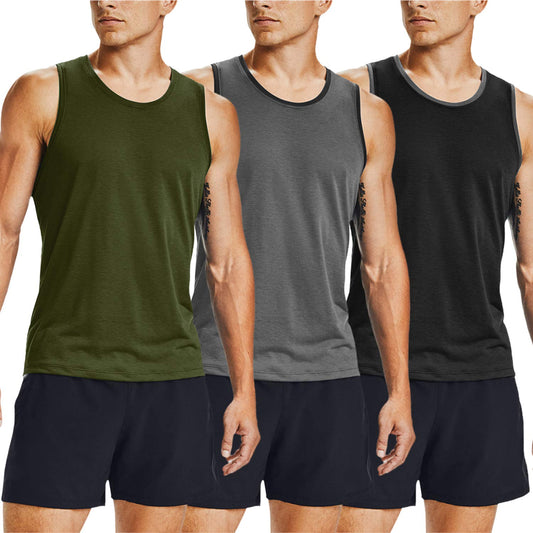 COOFANDY Mens Workout Tank Shirts Fitness Tank Tops Weightlifting Sleeveless Gym Shirts