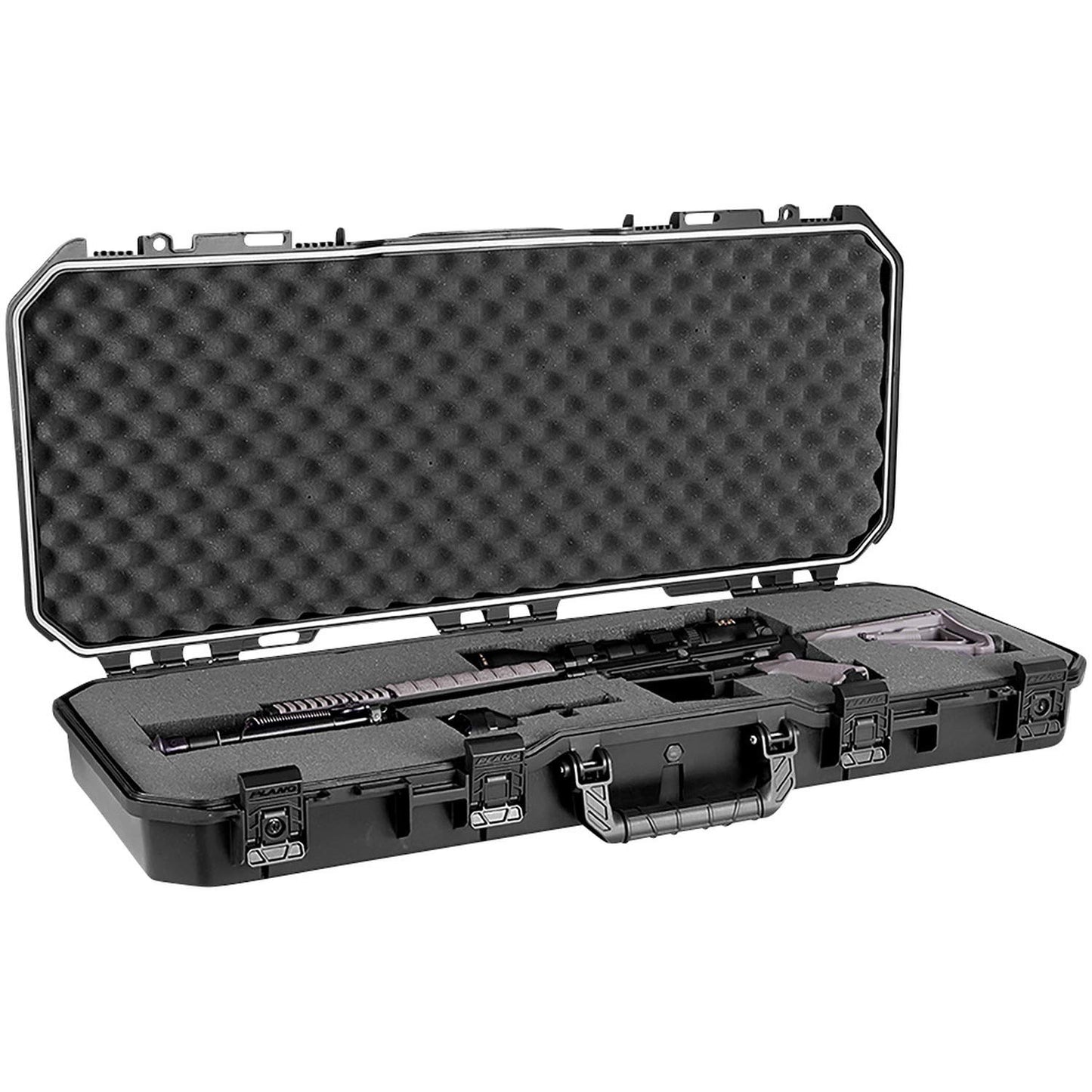 Plano All Weather 36” Tactical Gun Case, Black with Pluck-to-Fit Foam, Watertight & Dust-Proof Shield Protection, Airline Approved