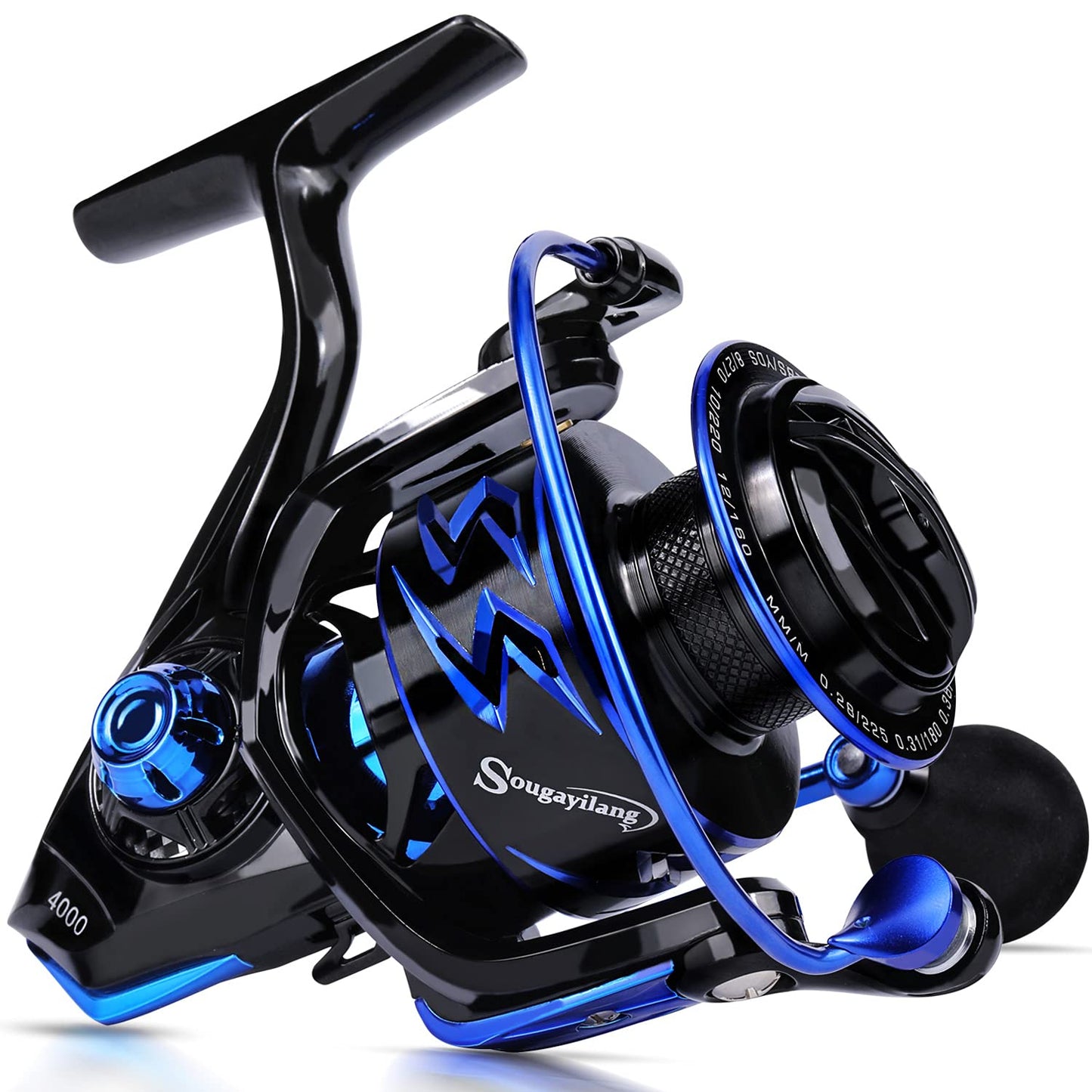 Sougayilang Spinning Reel – Ultra-Lightweight 6.2:1 High Speed, 17LB Max Drag, 12+1 Shielded Bearings, Metal Frame, Corrosion-Resistant for Freshwater and Saltwater Bass Redfish Inshore Fishing