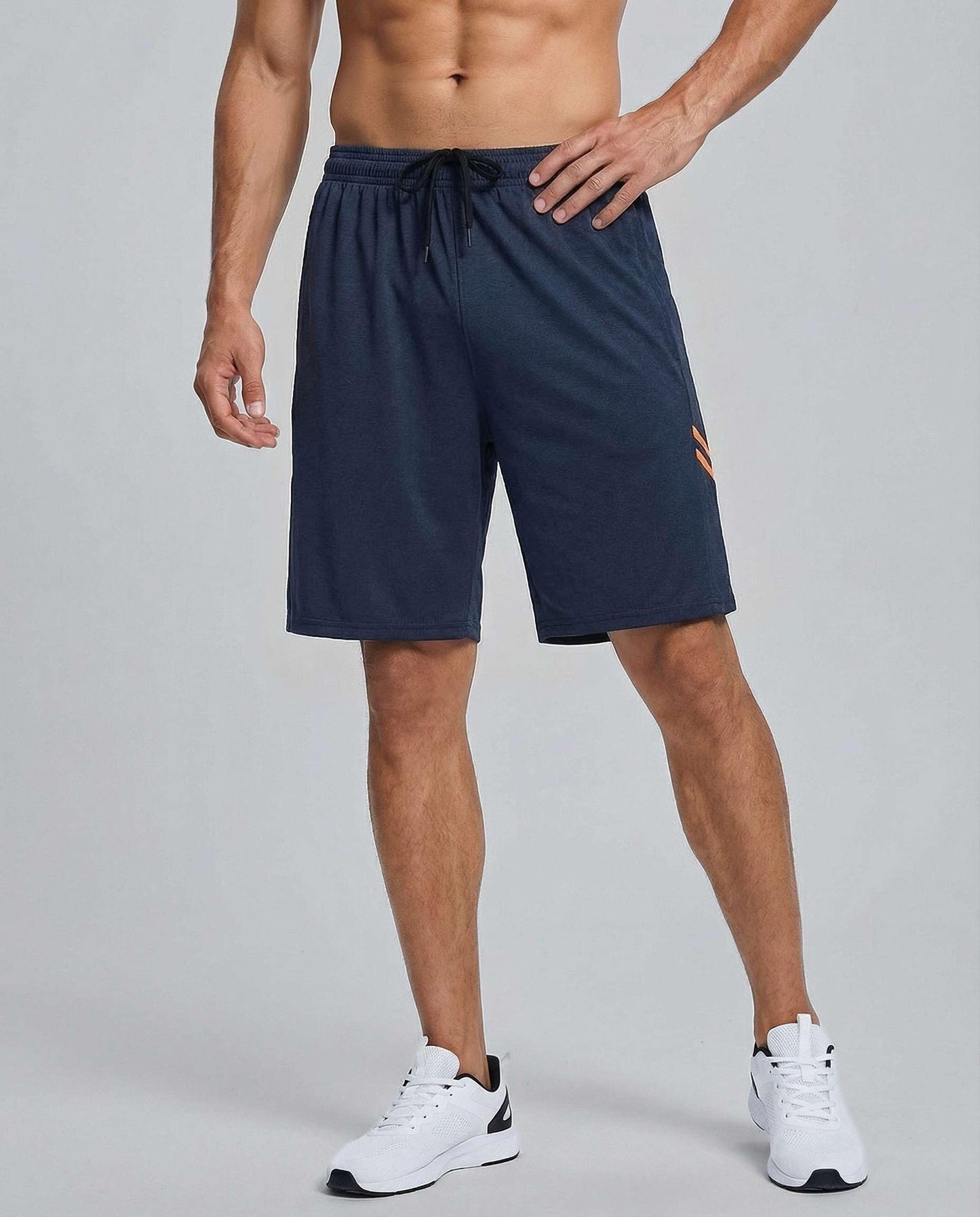Real Essentials Men’s 5 Pack: 9" Dry-Fit Shorts – Athletic Gym, Workout, Basketball, Running, Casual Lounge Active Pockets, Set 6, L
