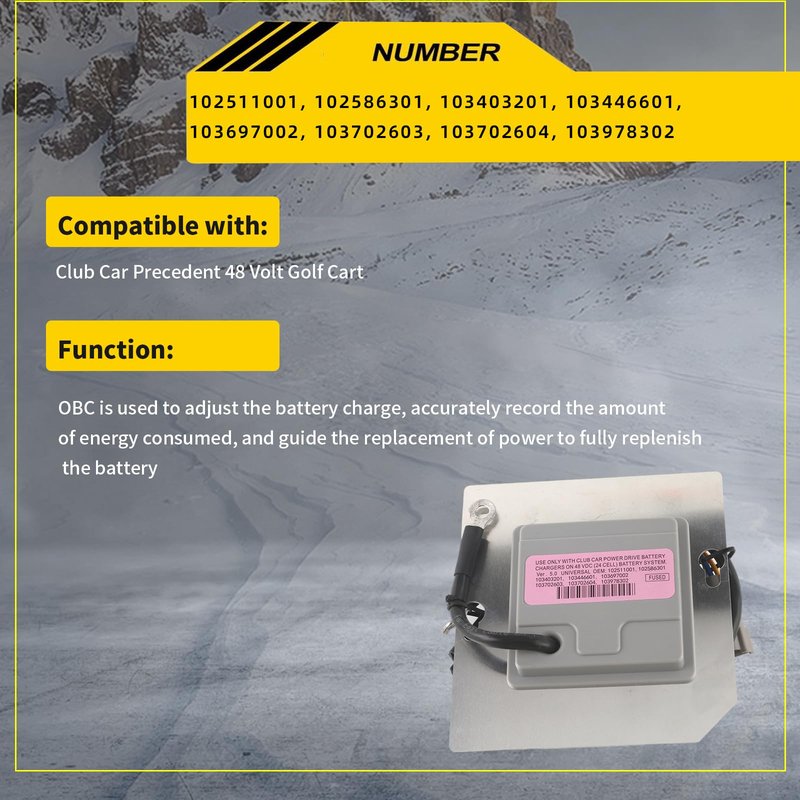 HLBTK 102511001 Golf Cart on Board Computer 48V Compatible with Club Car Precedent 2004-2015 Replace# 103403201 102586301