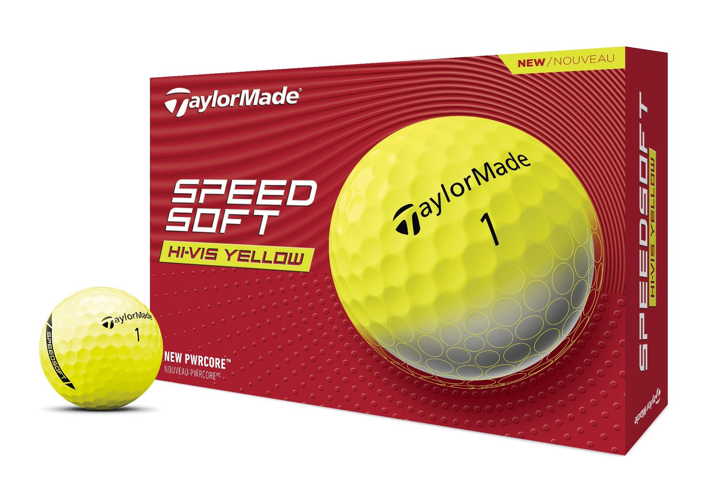 TaylorMade Golf SpeedSoft Golf Balls Yellow One Dozen