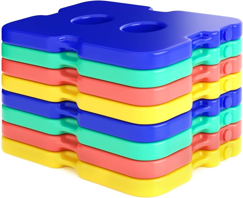 Healthy Packers Ice Packs - Slim Reusable Cool Packs for Lunch Boxes & Coolers | 8-Pack Set