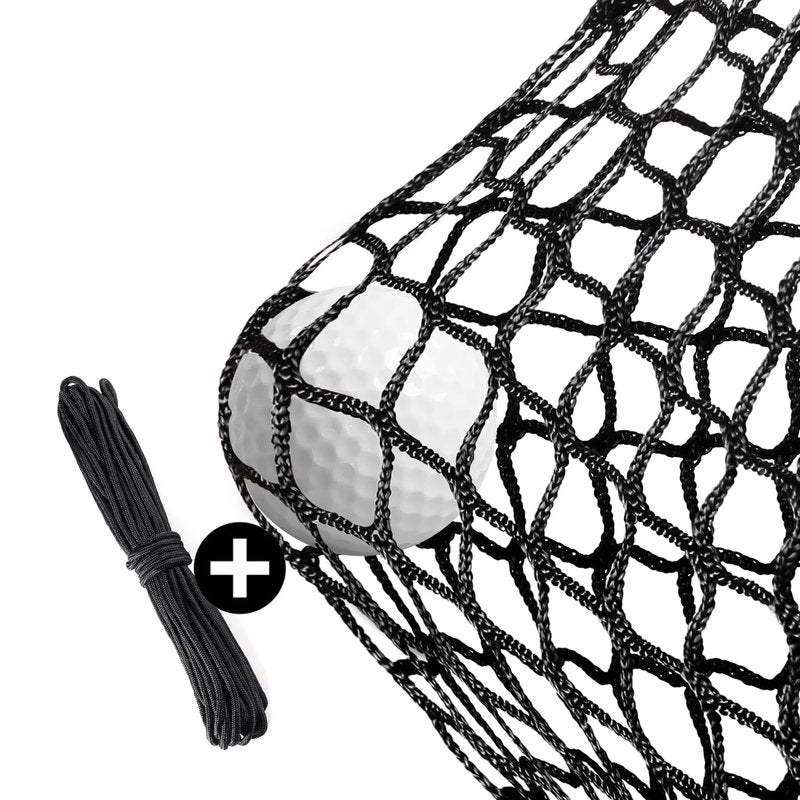 Practice Golf Nets - Ideal for Golf, Hockey, Baseball - Sports Netting, Impact Equipment - Perfect for Backyard Driving, Chipping, Hitting, Pitching Simulators (Black, 10x10 Feet)