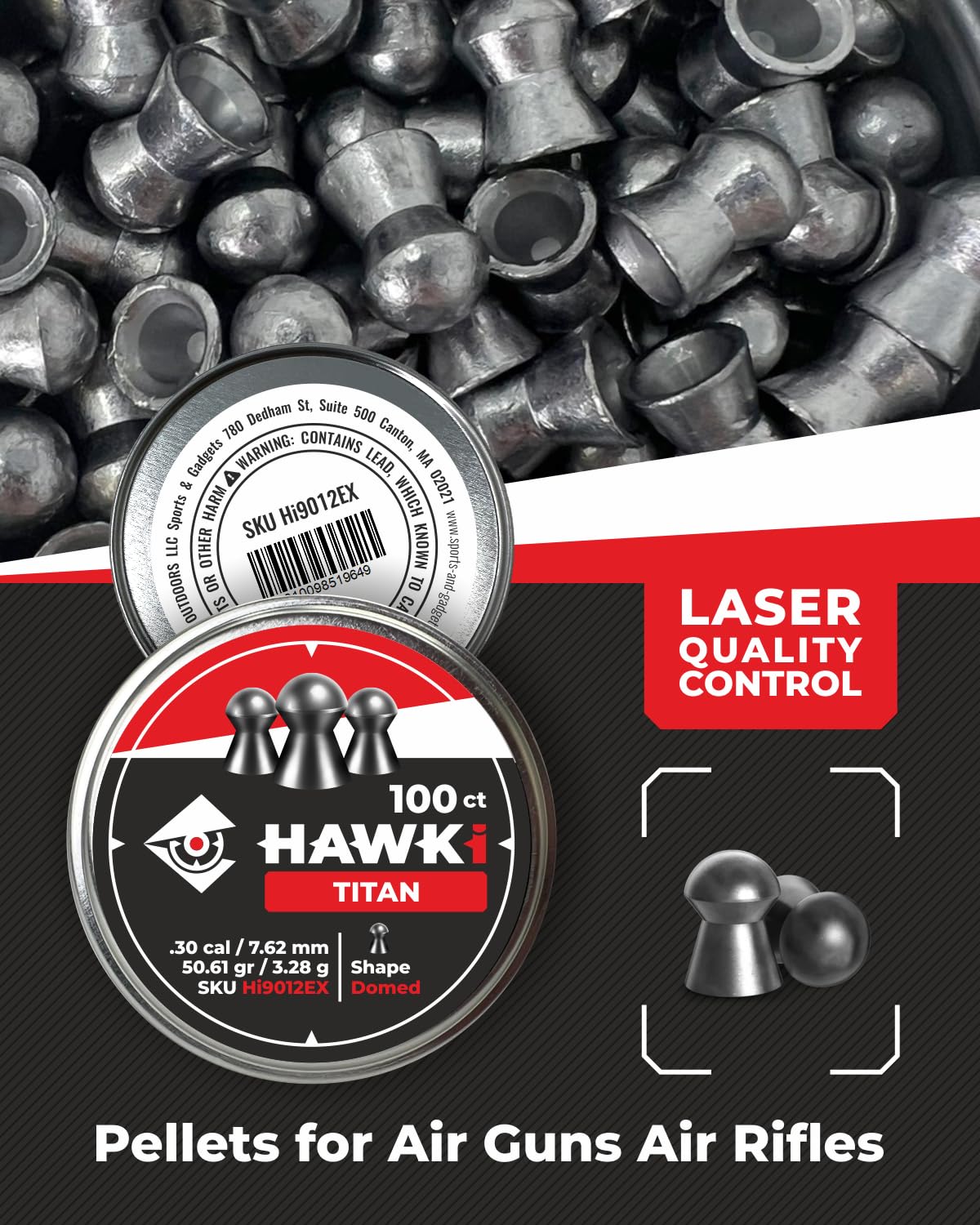 Hawki Airgun Pellets | Designed for Target Shooting and Hunting