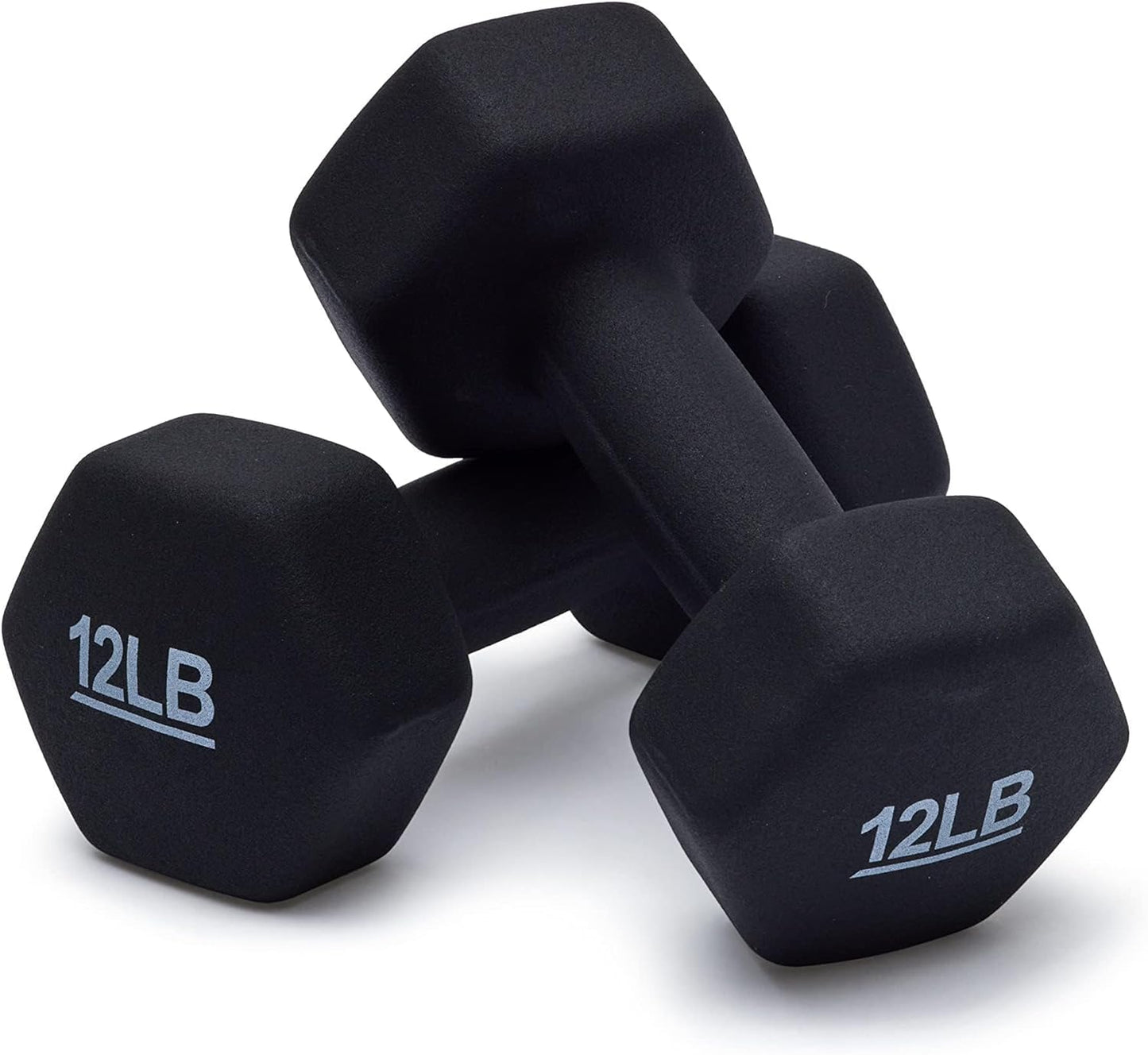 Neoprene Dumbbell Hand Weights for Exercise & Muscle Toning - Adjustable Sizes Available