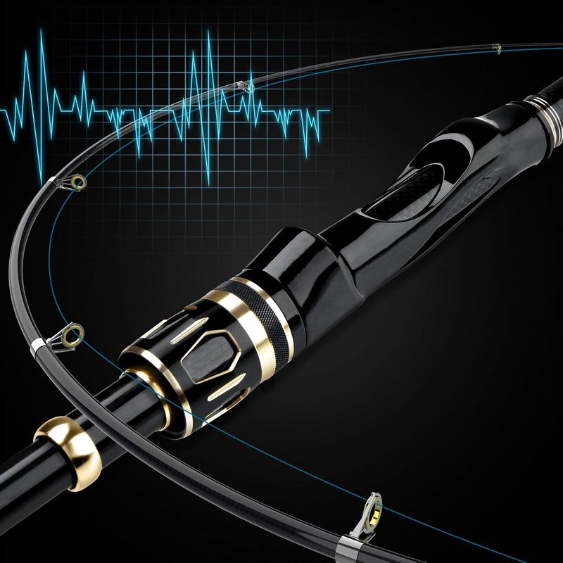 Fishing Rod and Reel Combo Set - Telescopic Carbon Fiber Fishing Pole for Travel | Saltwater & Freshwater Use