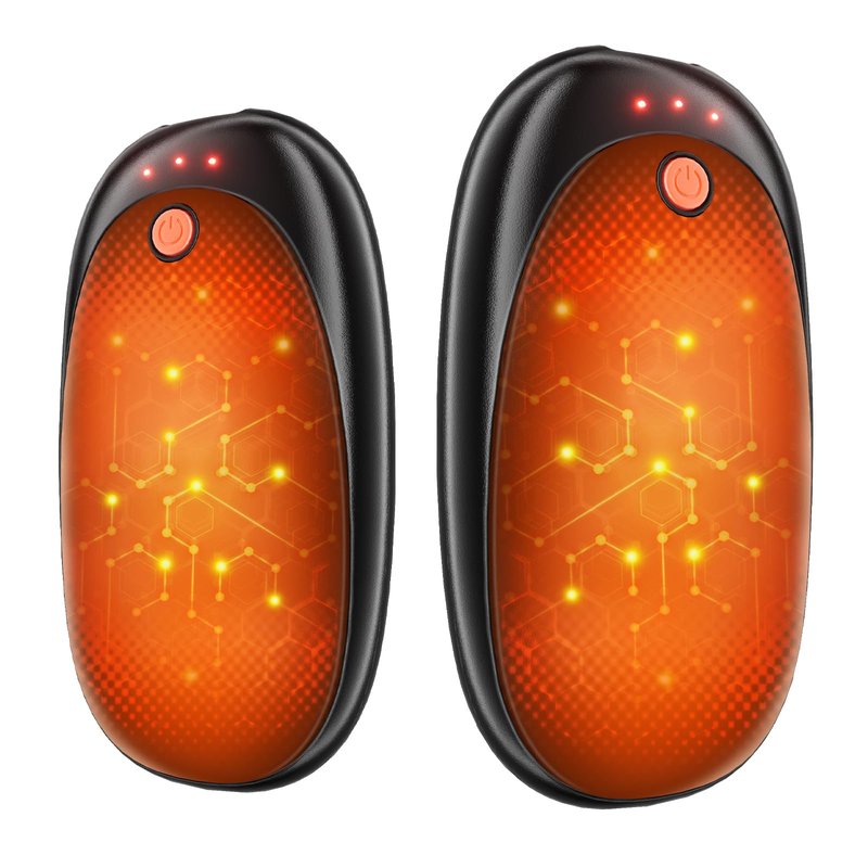 20H AI Hand Warmers Rechargeable 2 Pack, 6000mAh Portable Pocket Heater, Fast Heating Hand Warmer, Stocking Stuffers, White Elephant Gifts, Gifts for Men & Women