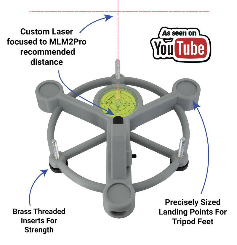 Laser Alignment and Leveling Stand Compatible with Rapsodo MLM2PRO - V2 Heat Proof Design