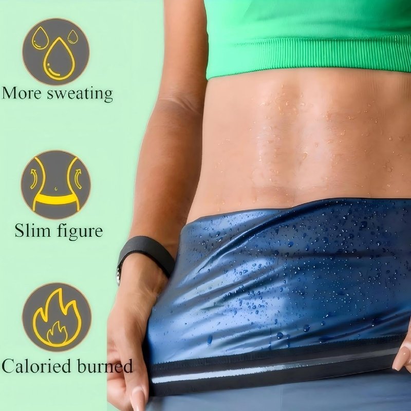 Waist Trainer Sauna Belt for Women - Neoprene-Free Waist Trimmer for Effective Slimming | Adjustable Size