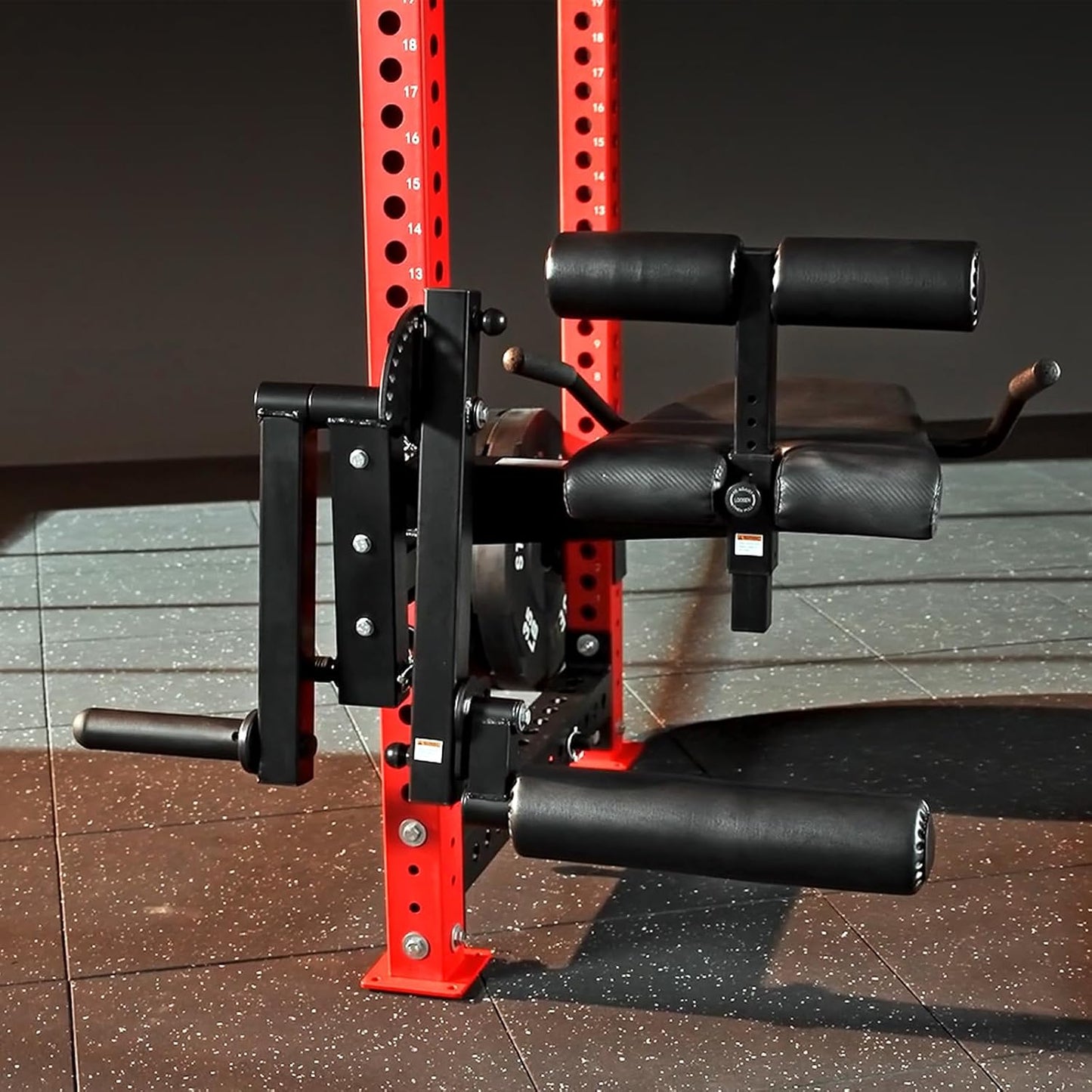 Mikolo Leg Curl & Extension Attachment - Power Cage Rack Accessory for Home Gym | 3" x 3" Compatibility
